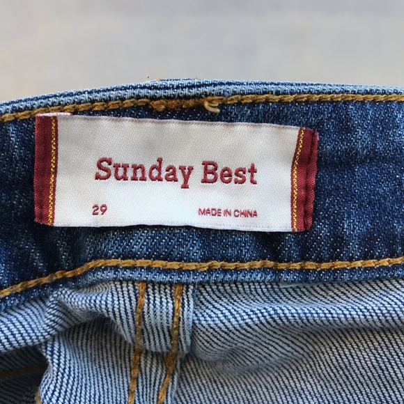 Aritzia Sunday Best Okinawa Denim Shorts - Picture 5 of 6